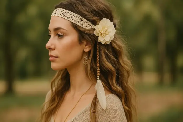 Stili di accessori per capelli boho chic: scopri come ricreare un look naturale e sofisticato