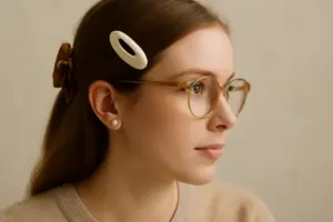 Come funziona l’abbinamento accessori per capelli e occhiali? Evita i contrasti che appesantiscono il viso