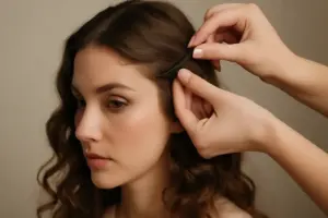 Come fissare i fermagli laterali su capelli mossi? La tecnica invisibile che tiene a lungo senza lettere schiacciate