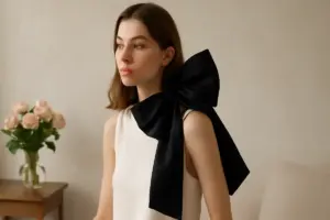 Cerchi idee per look romantici con maxi fiocchi? Un semplice cambio che trasforma anche i tagli minimal