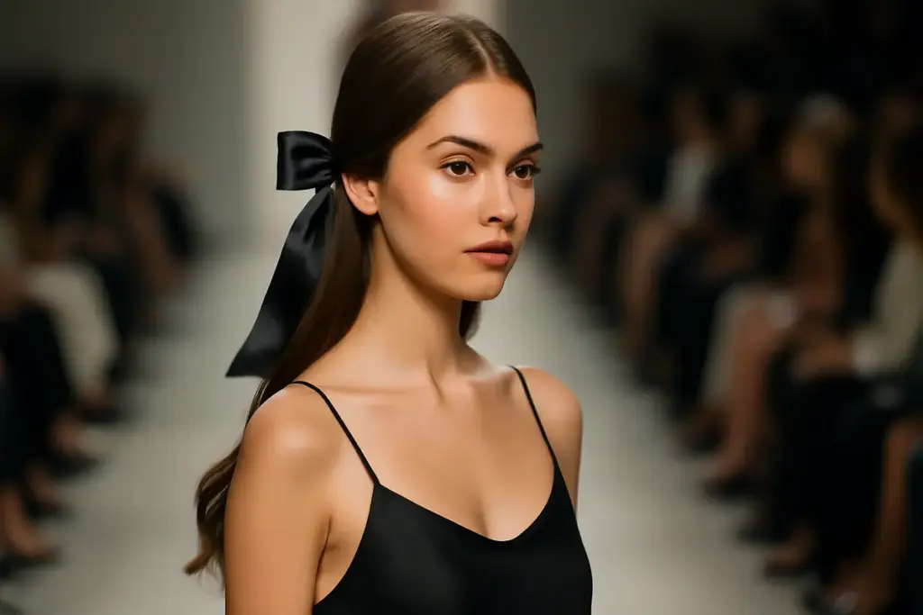 Nastri per capelli in passerella: il ritorno di un trend anni ’90 che piace ancora oggi