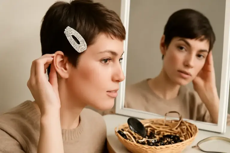 Come scegliere accessori per capelli per tagli pixie? Il dettaglio che rende unica anche la chioma più corta