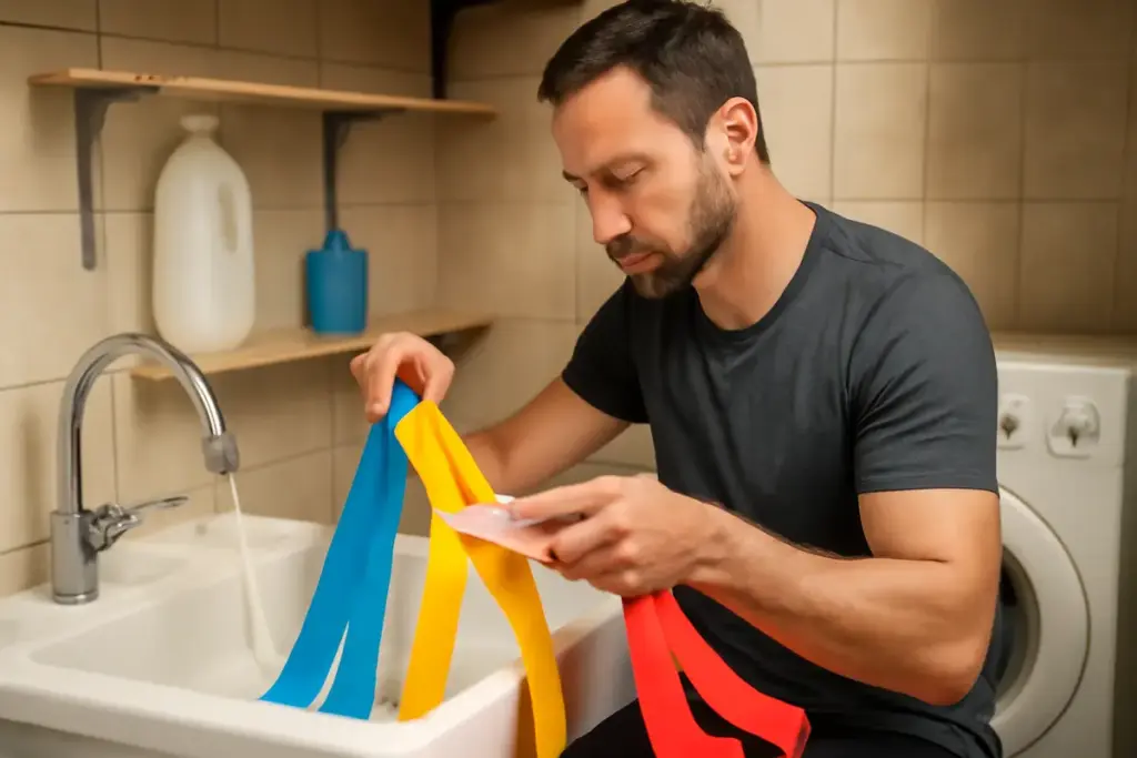 Ti chiedi come pulire fasce elastiche senza rovinarle? Il trucco rapido usato dai professionisti