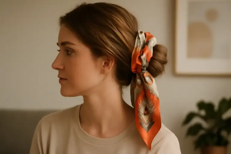 Usare foulard su capelli raccolti: un metodo veloce per dare nuova vita anche alle acconciature semplici